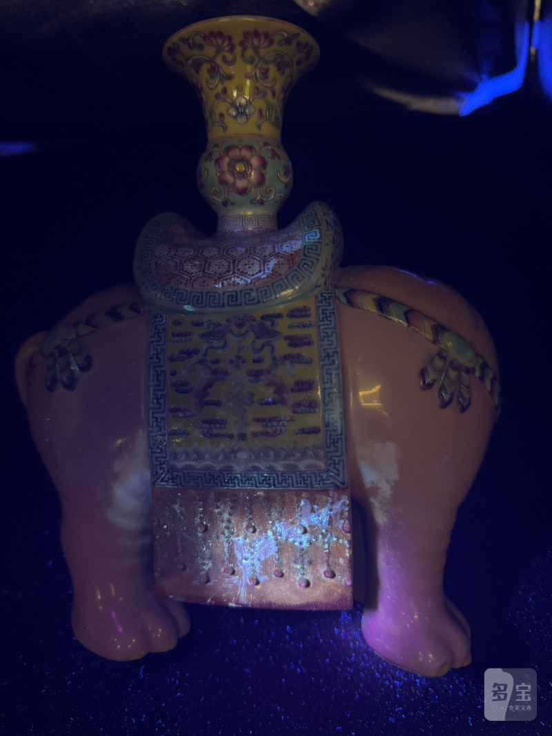 清 粉彩太平有象摆件 - 图17